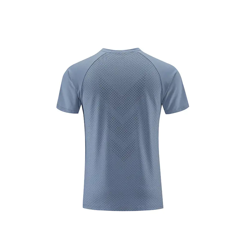 Men's Short Sleeve Reflective Sports T-Shirt - Quick Dry