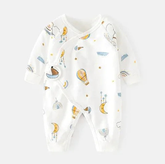 Baby Balloon Pajamas - Cotton Bodysuit (One Set)