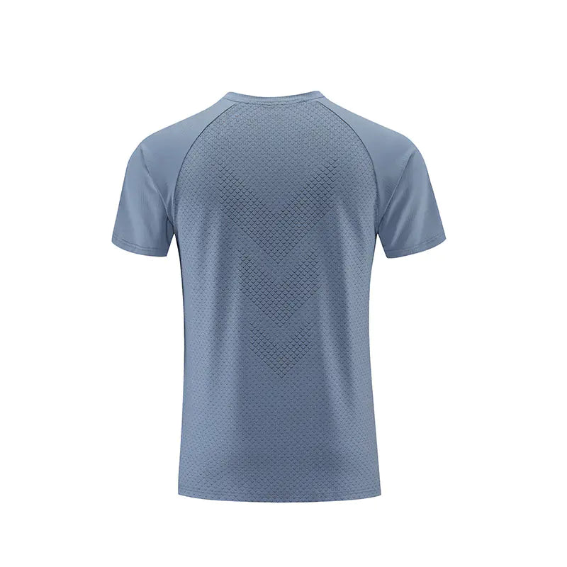 Men's Short Sleeve Reflective Sports T-Shirt - Quick Dry