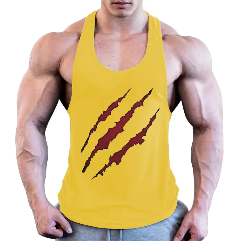 Plus Size Men's Sleeveless Beast Fitness Training Vest