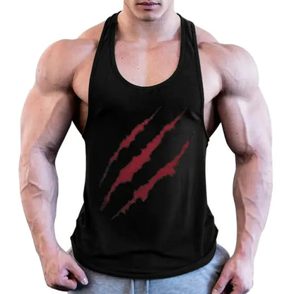 Plus Size Men's Sleeveless Beast Fitness Training Vest