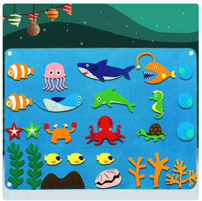 Kids' 3D DIY Felt Activity Set – Early Learning Game