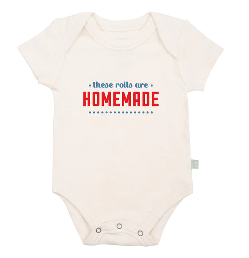 Finn + Emma - Gender Neutral Baby Bodysuit for 9-12 Months - Organic Cotton Onesie - Soft and Comfortable Baby Bodysuits - Rolls Are Homemade