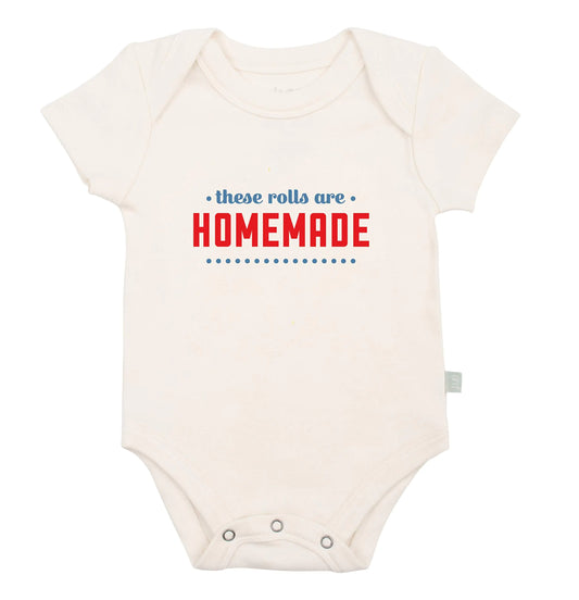Finn + Emma - Gender Neutral Baby Bodysuit for 9-12 Months - Organic Cotton Onesie - Soft and Comfortable Baby Bodysuits - Rolls Are Homemade