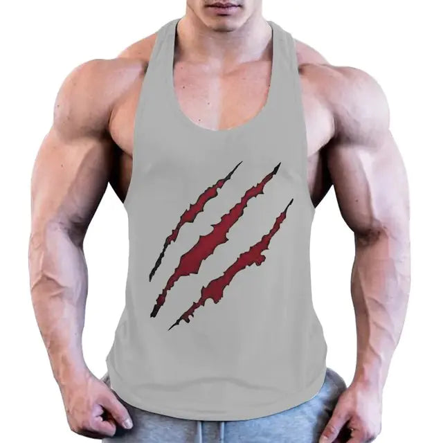 Plus Size Men's Sleeveless Beast Fitness Training Vest
