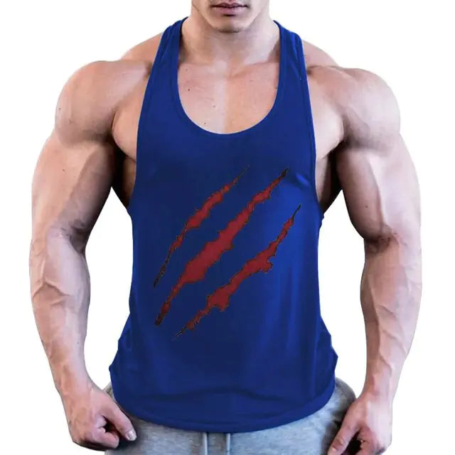 Plus Size Men's Sleeveless Beast Fitness Training Vest