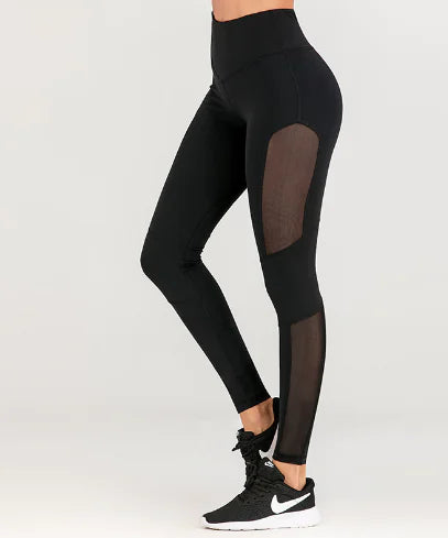 Women's Sexy Mesh Stitching Yoga Training Pants